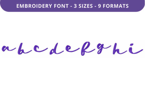 Beach Stroll Font Lowercase a to I: A Review for Embroidery Gift Makers