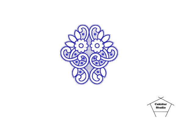 Blue Floral Square Embroidery Design Review