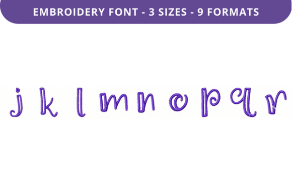Boxed Sage Font J to R: A Warm and Versatile Embroidery Design