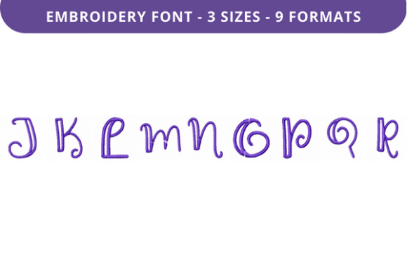 Boxed Sage Font Uppercase J to R: A Seasonal Embroidery Review