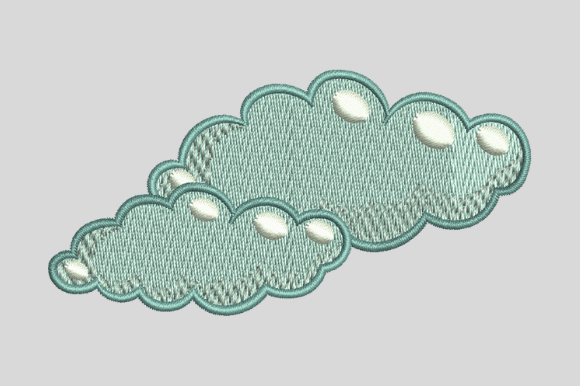 Clouds Embroidery Design Review for Boutique Sweatshirts