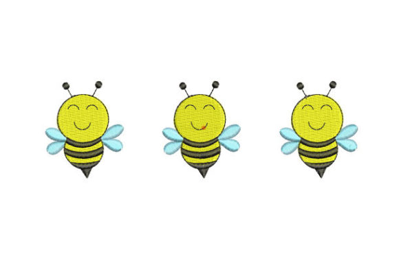 Cute Bees: A Delightful Embroidery Design for Boutique Sweatshirts