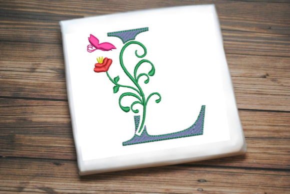 Floral Letter L with Butterfly Review: A Delightful Embroidery Design