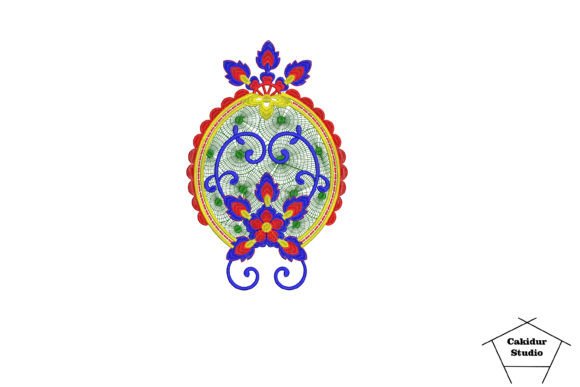 Floral Vintage Mirror Embroidery Design Review