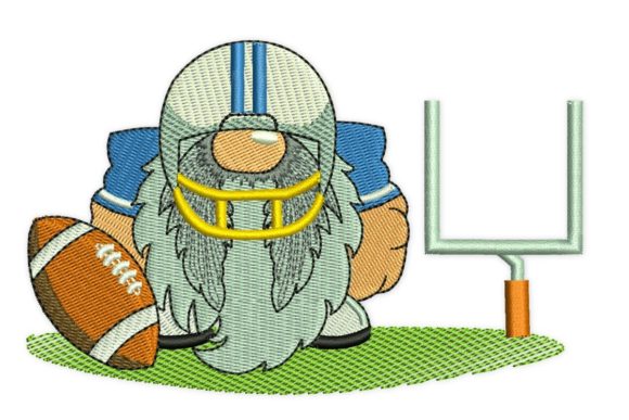 Football Gnome: A Charming Embroidery Design for Personalized Gifts