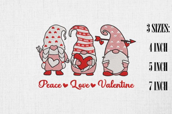 Gnomes Peace Love Valentine Embroidery Review