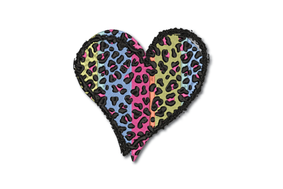 Heart with Animal Print Review: A Bold Embroidery Design
