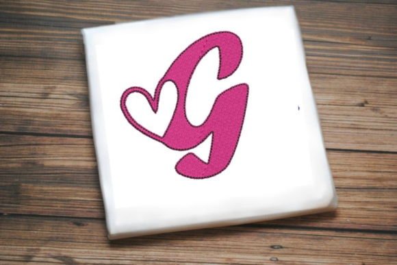 Letter G with Beautiful Heart Embroidery Review