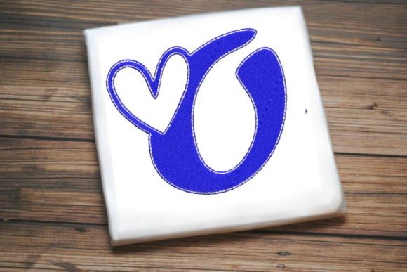 Letter O with Beautiful Heart Embroidery Design Review