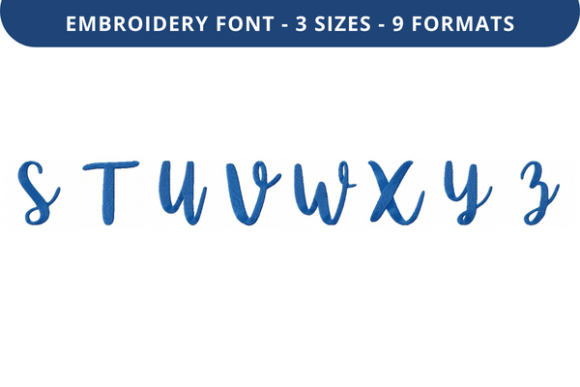 Like You a Lot Font S to Z: A Stylish Embroidery Addition