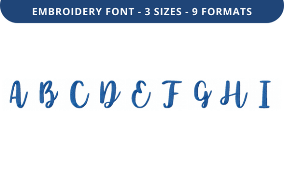 Like You a Lot Font Uppercase a to I Review for Embroidery Projects