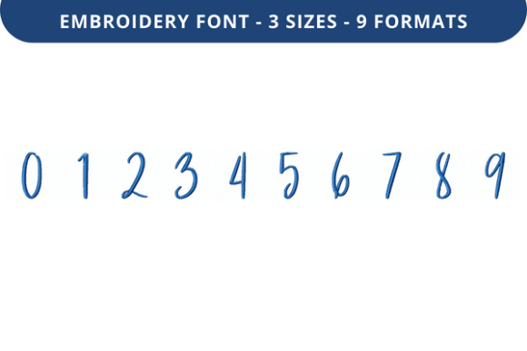 Madame Sy Bill Font 0 to 9 Review: A Stylish Embroidery Choice