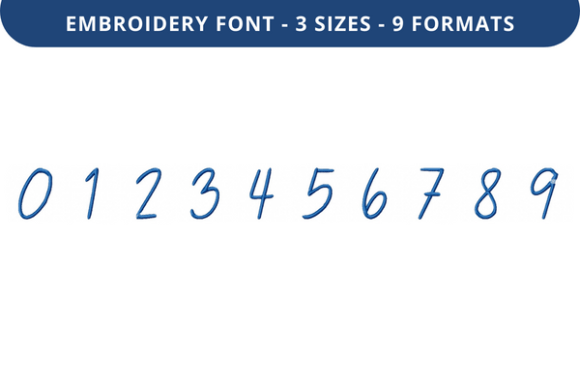 Melinoe Font 0 to 9: A Delightful Embroidery Addition for Personalized Creations