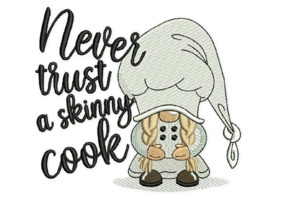 Never Trust a Skinny Cook: A Seasonal Embroidery Design Review