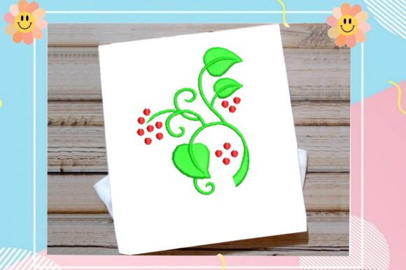 Pretty Leaves Fruits: A Sweet and Modern Seasonal Embroidery Design