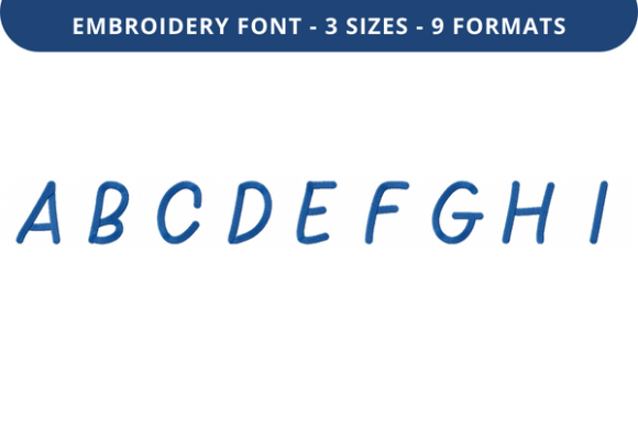 Quiet Dindle Font a to I: A Designer’s First Stitch
