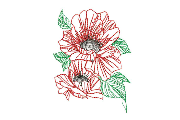 Red Poppy Embroidery Design Review for Handmade Gift Projects