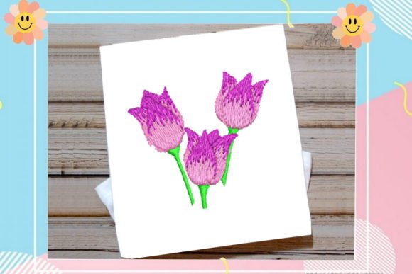 Review of Lovely Purple Roses for Business Embroidery