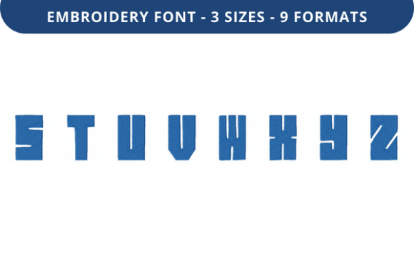 Rogue Fleet Font S to Z: A Versatile Embroidery Font for Handmade Gifts