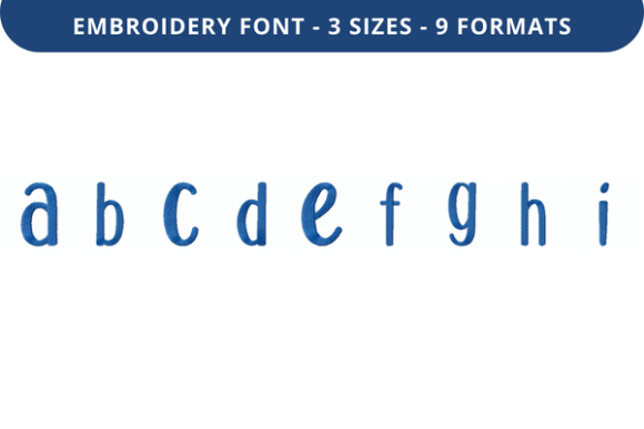 Rosmerta Font Lowercase a to I: A Delightful Embroidery Choice for Handmade Gifts