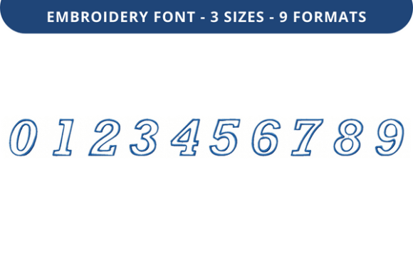 Sells Word Font 0 to 9: A Versatile Embroidery Font for Seasonal Creations
