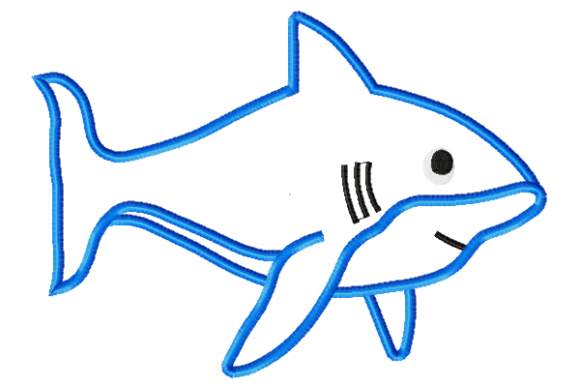 Shark Applique: A Versatile Embroidery Design for Craft Fairs