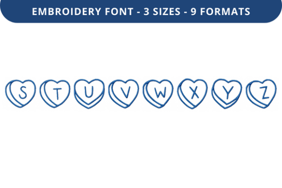 Talking Hearts Font Lowercase S to Z: A Review for Embroidery Lovers